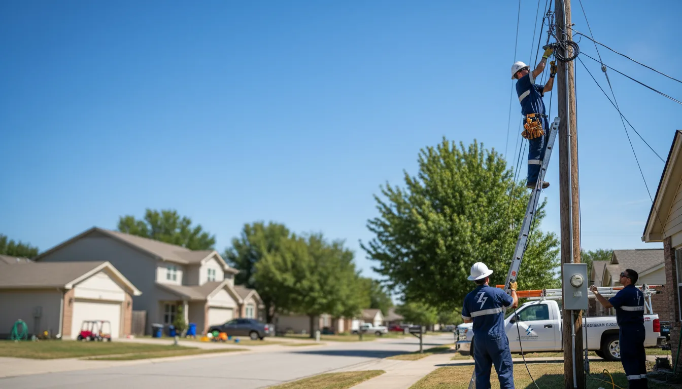 Residential electrician providing installation services in Narka, KS